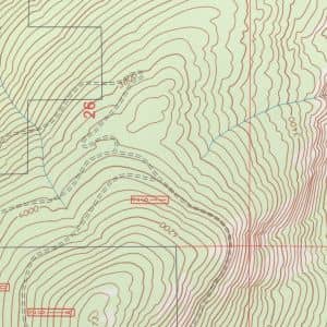Topographic contour map elevation drainage analysis - ALTA Survey Alabama Topographic contour map showing elevation changes and drainage flow, illustrating how a topo survey documents land conditions after flooding