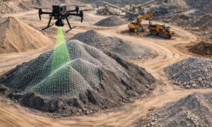 Drone LiDAR mapping of quarry stockpiles for accurate volume measurement